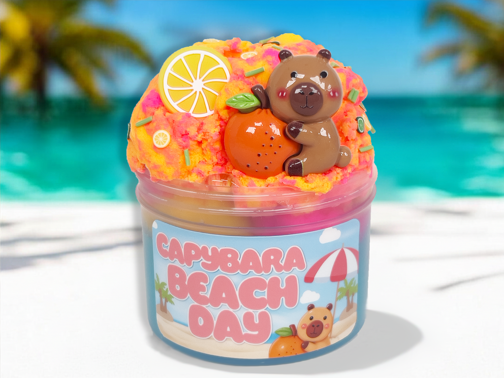 Capybara Beach Day