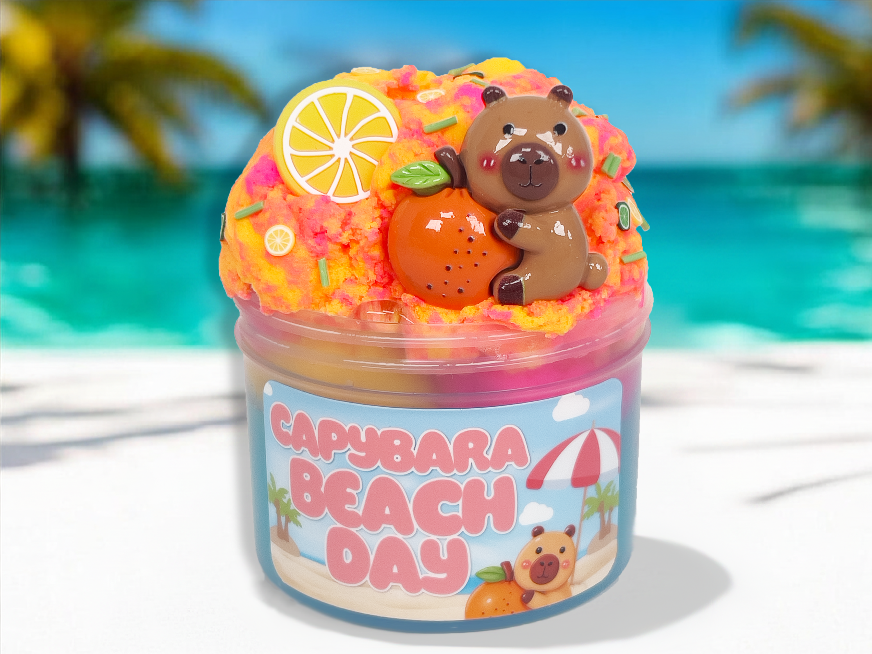 Capybara Beach Day